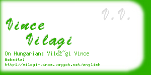 vince vilagi business card